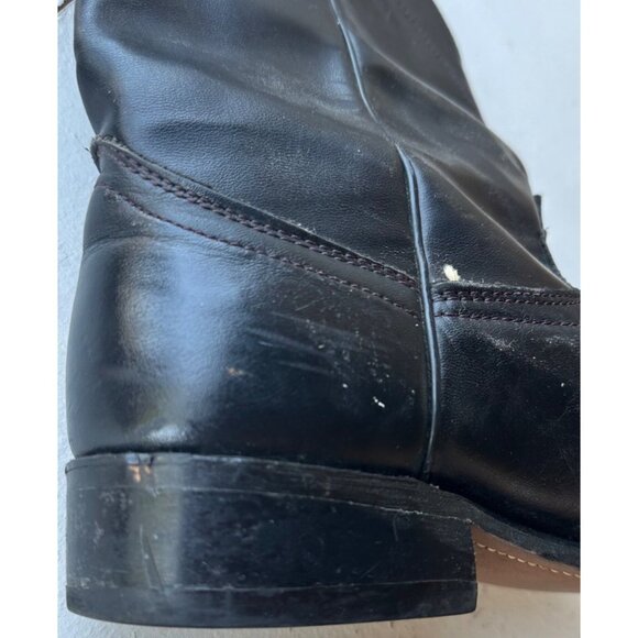 Laredo Black Mid-Calf Leather Western Boots Women's Size 8.5M (READ) - Picture 10 of 16